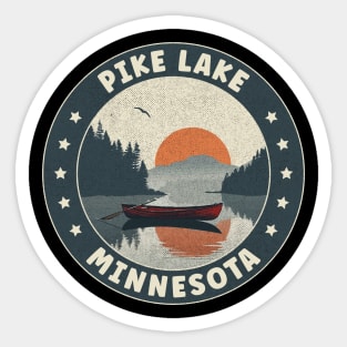 Pike Lake Minnesota Sunset Sticker